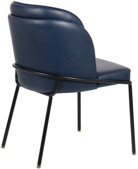 Reflection Navy Faux Leather Dining Chair C