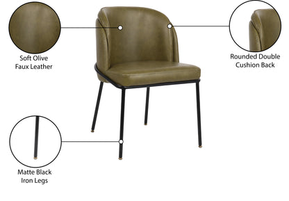 Reflection Olive Faux Leather Dining Chair C