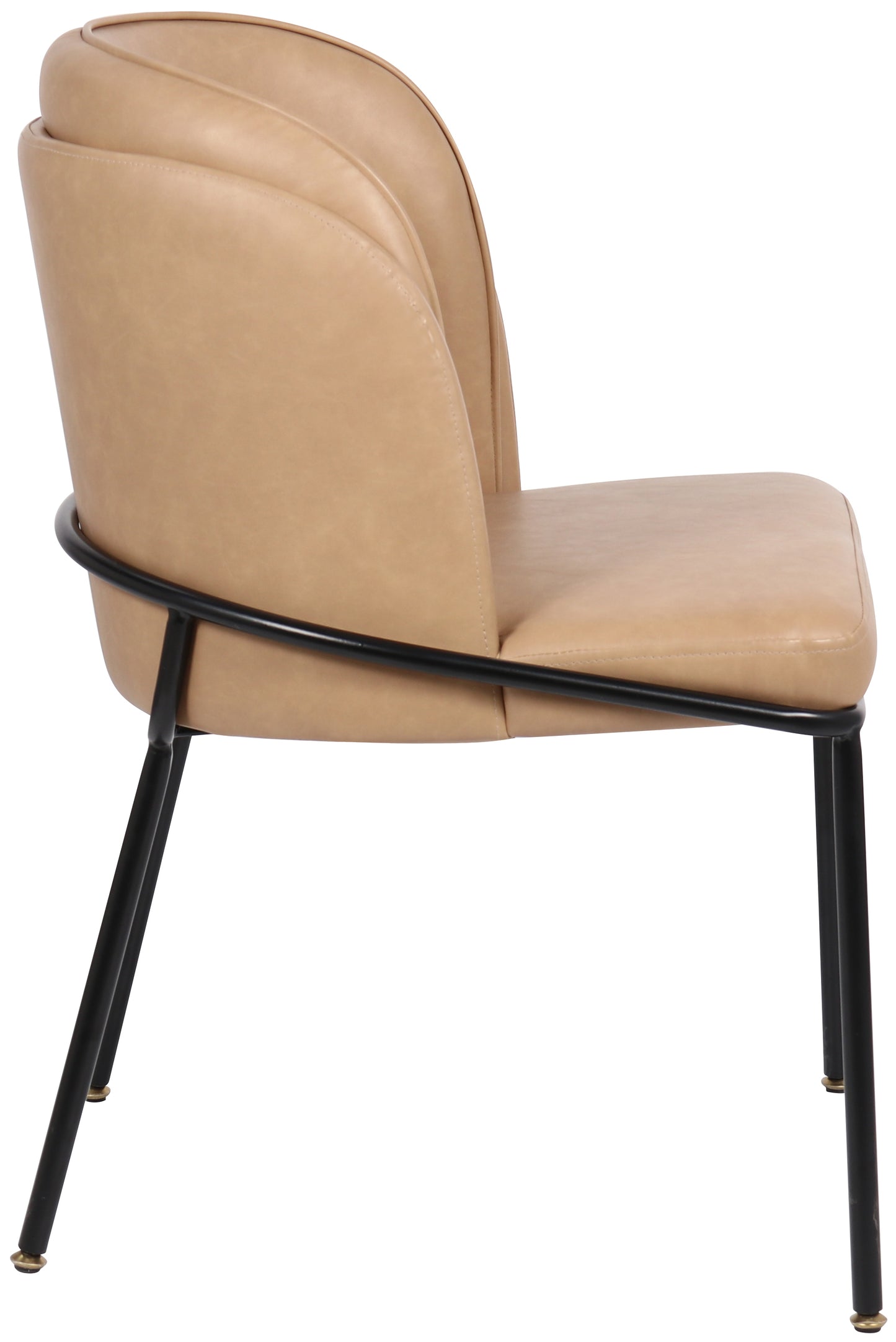 reflection tan faux leather dining chair c