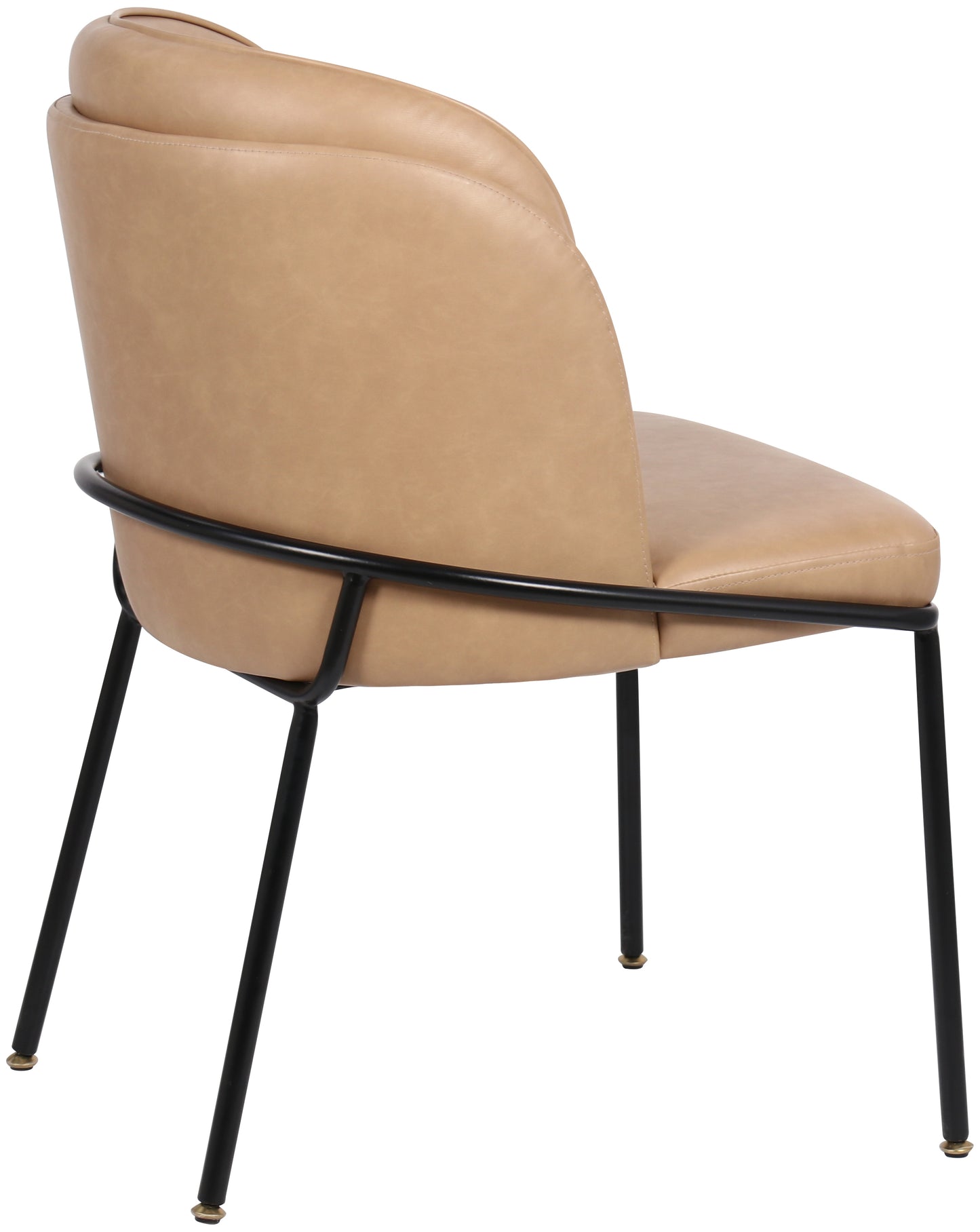 reflection tan faux leather dining chair c