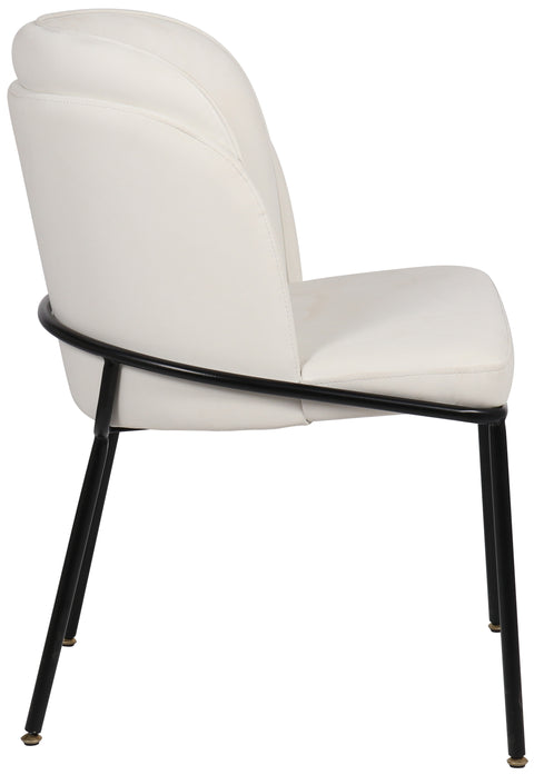 Reflection White Faux Leather Dining Chair C