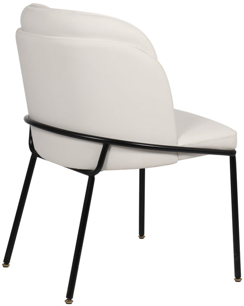 Reflection White Faux Leather Dining Chair C