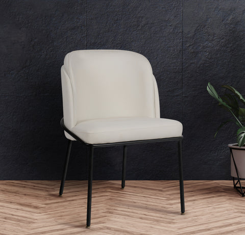 Reflection White Faux Leather Dining Chair C