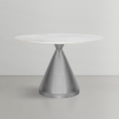 Excel White Marble Dining Table