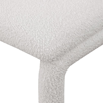 Hexagon Cream Boucle Fabric Accent/Dining Chair C