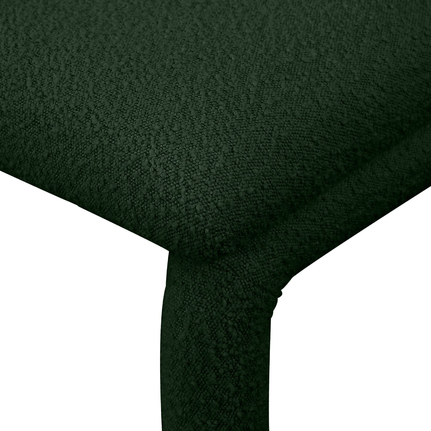 hexagon green boucle fabric accent/dining chair c