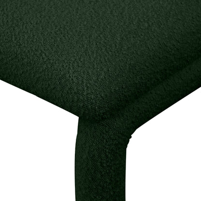 Hexagon Green Boucle Fabric Accent/Dining Chair C