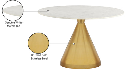 Beck White Marble Dining Table T