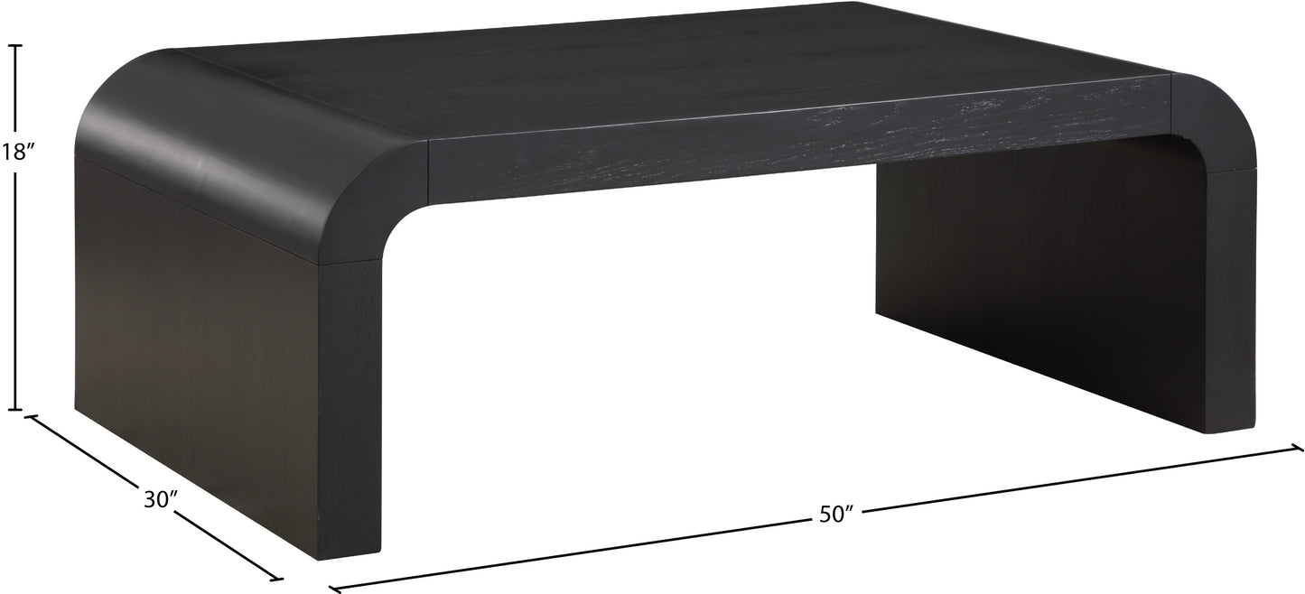 malia black coffee table ct