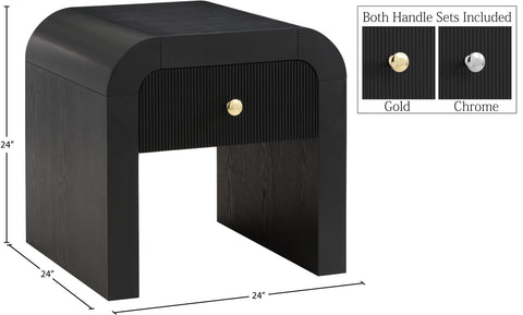 Malia Black End Table ET