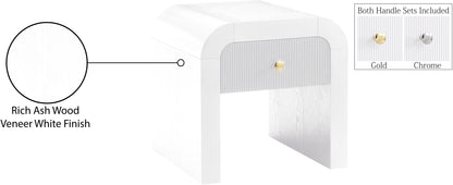 Malia White End Table ET