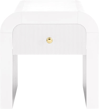 Malia White End Table ET