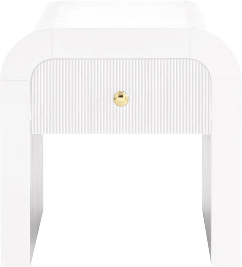Malia White End Table ET