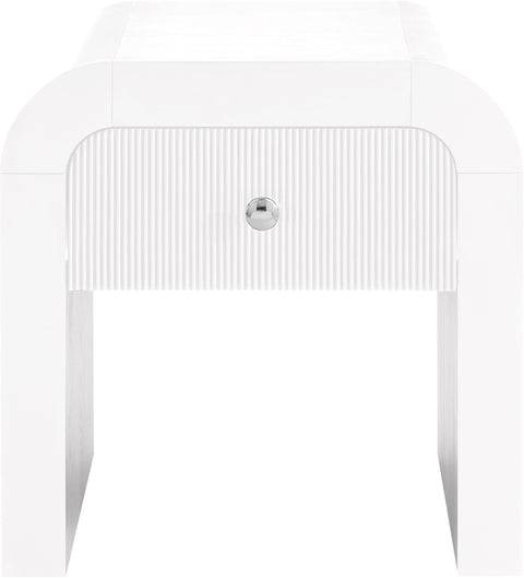 Malia White End Table ET