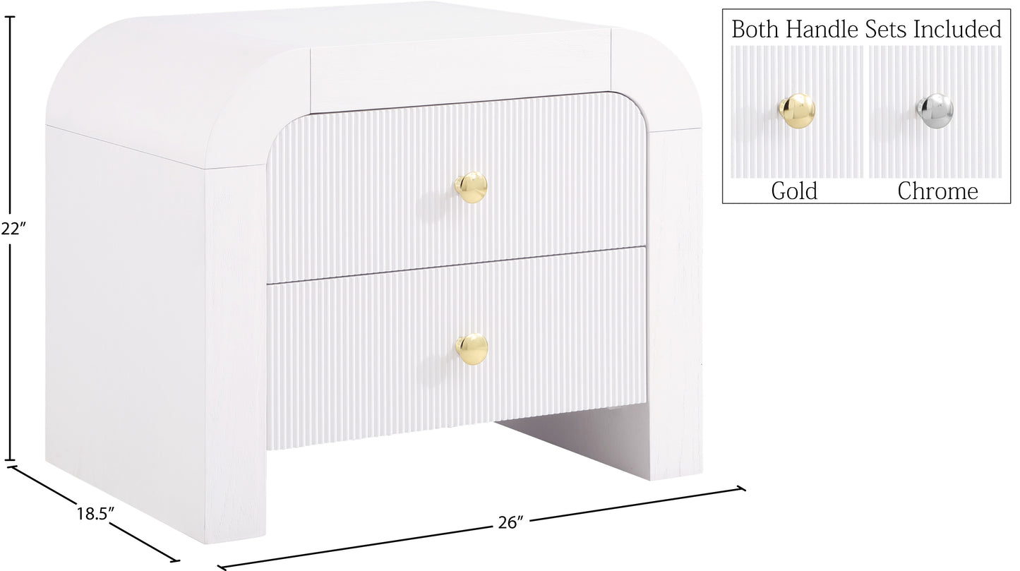 malia white night stand ns