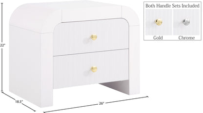 Malia White Night Stand NS