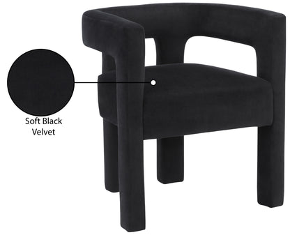 Fairfax Black Velvet Dining Chair C