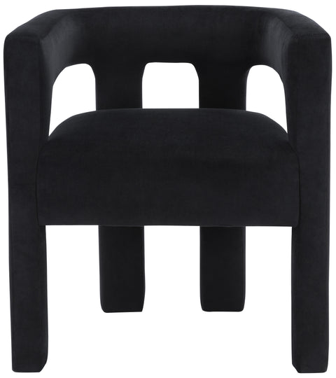Fairfax Black Velvet Dining Chair C