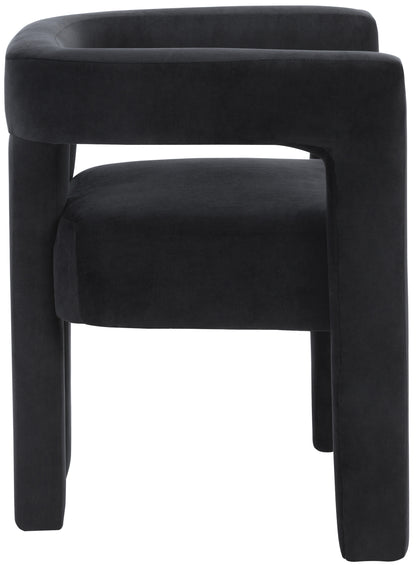 Fairfax Black Velvet Dining Chair C