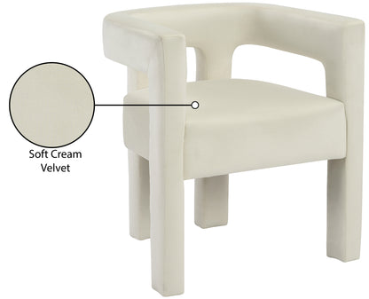 Fairfax Cream Velvet Dining Chair C