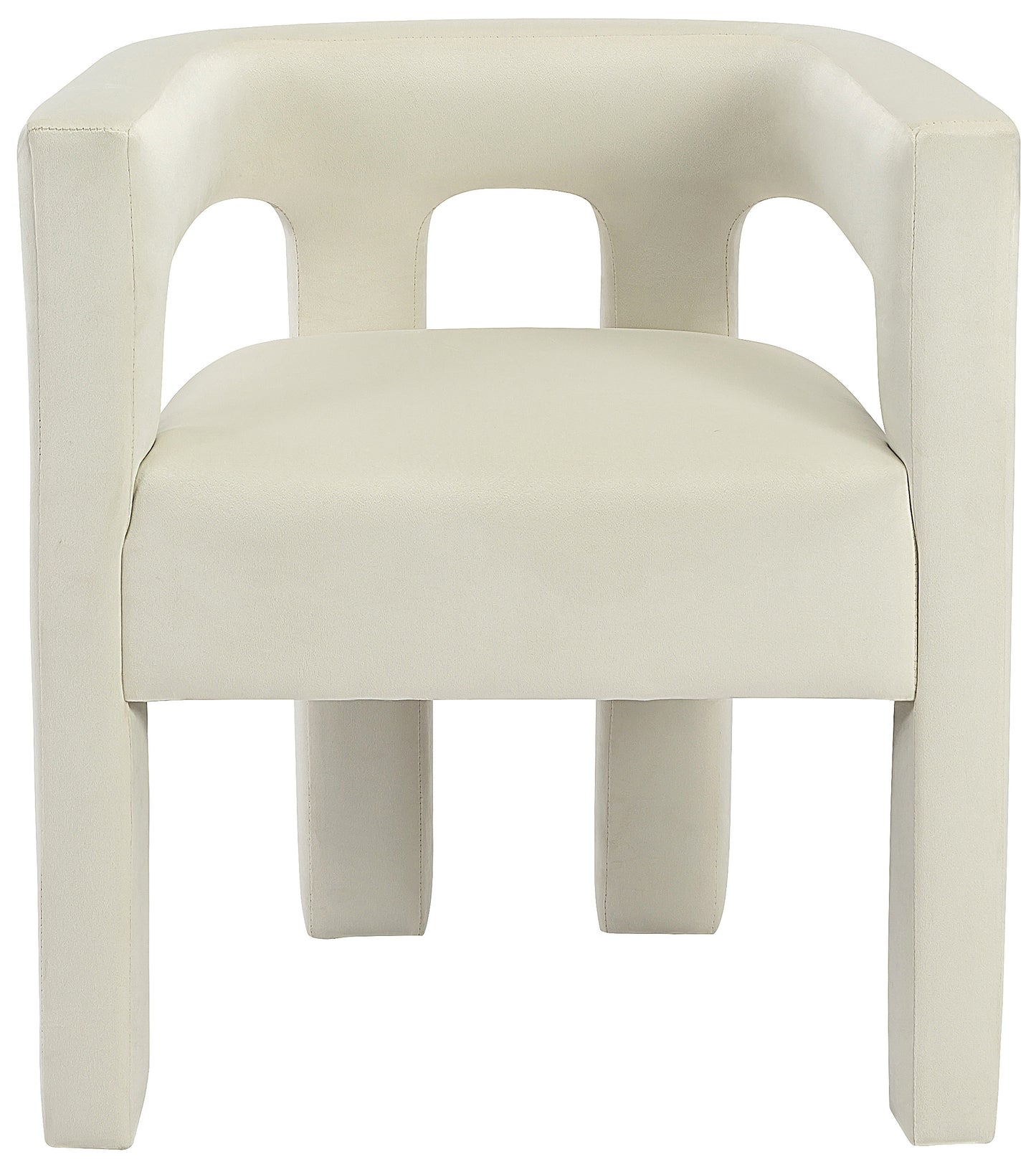 fairfax cream velvet dining chair c