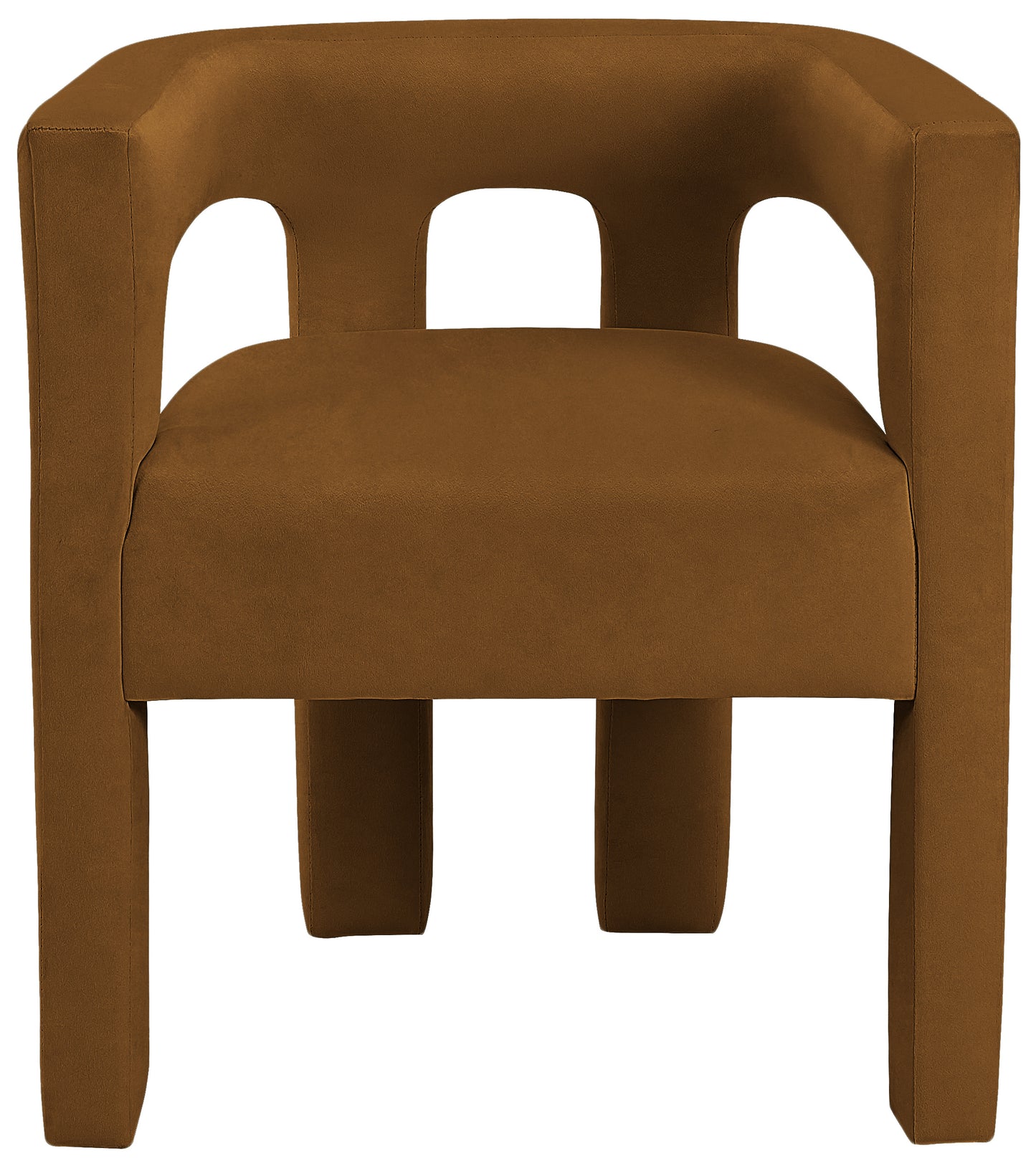 fairfax saddle velvet dining chair c