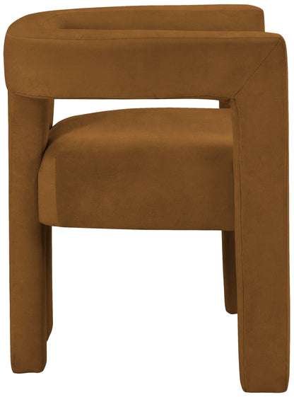 Fairfax Saddle Velvet Dining Chair C