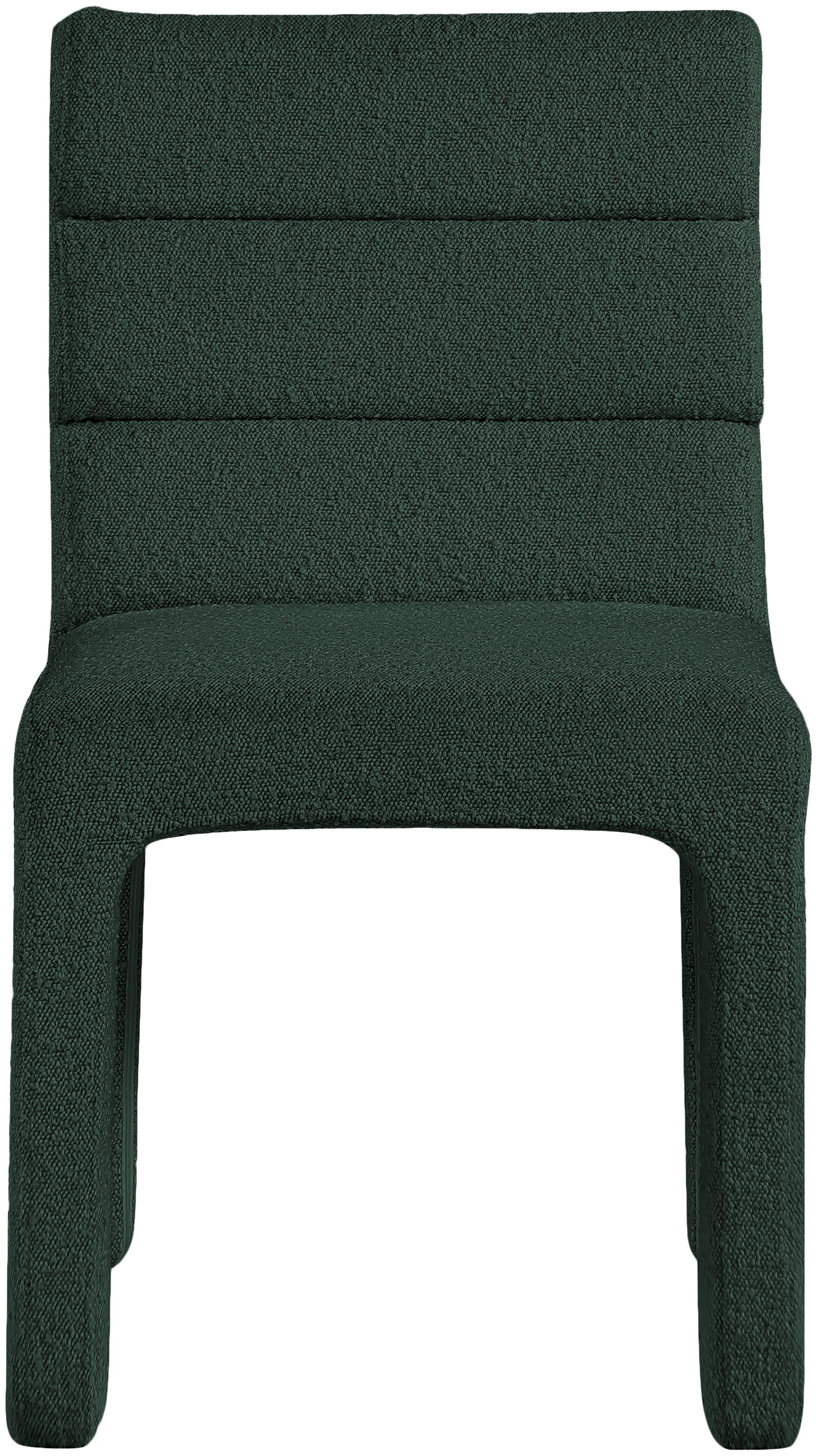 sun green boucle fabric dining chair c