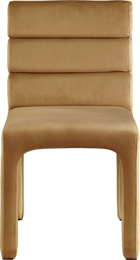 Sun Olive Velvet Dining Chair C
