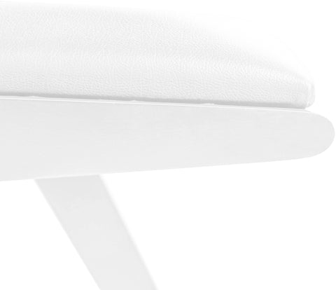 Jazzy Cream Faux Leather Dining Arm Chair AC