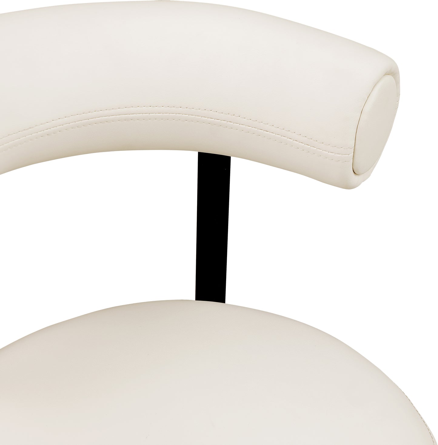 swoon cream vegan leather counter stool