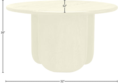 Doma Cream Oak Dining Table T