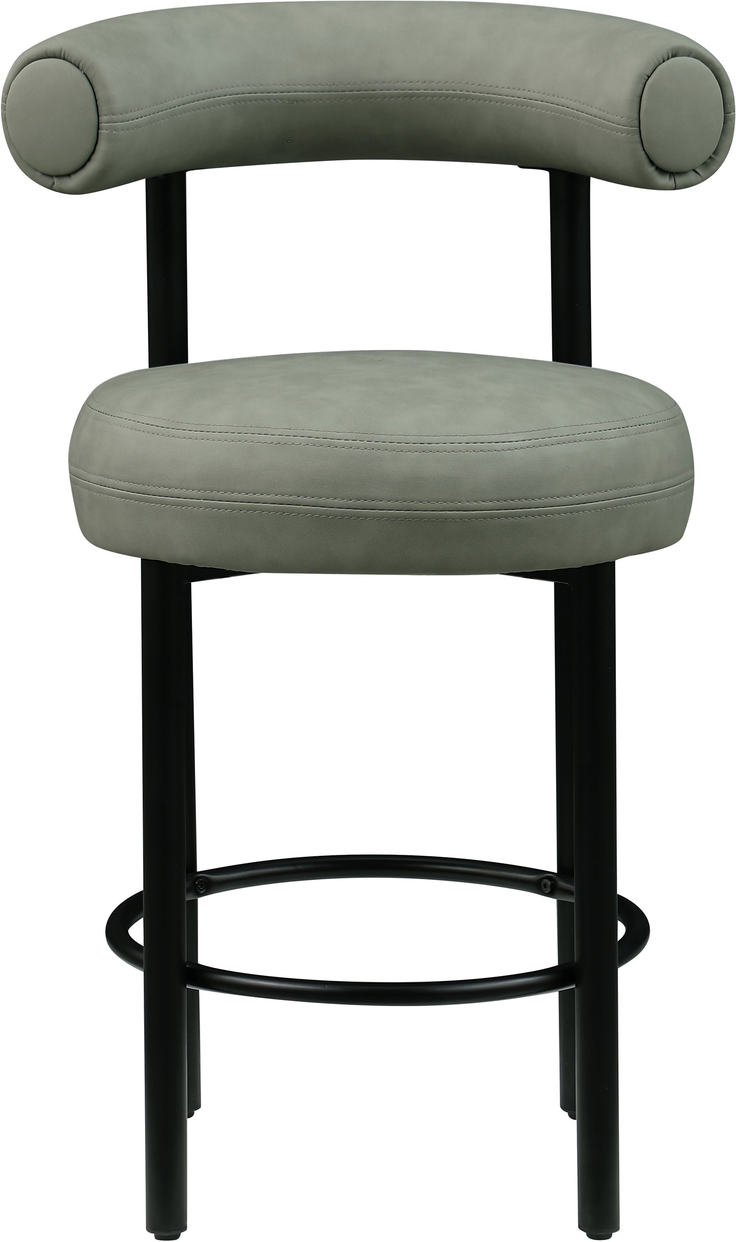 swoon green vegan leather counter stool