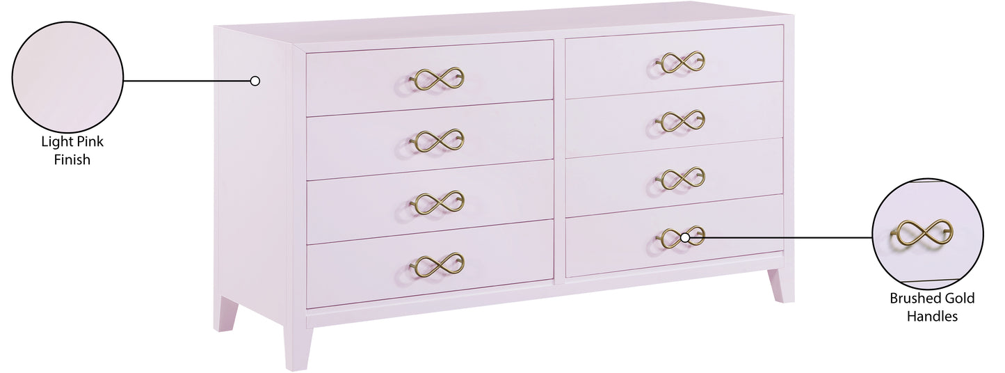 rhodes pink / gold dresser d