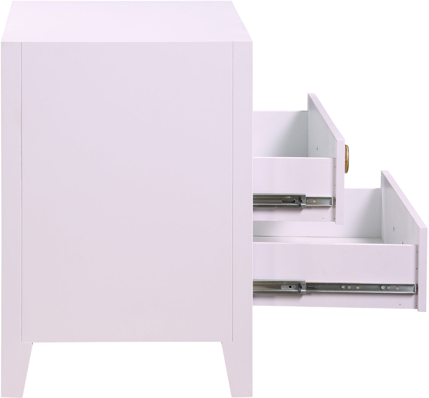 rhodes pink / gold night stand ns