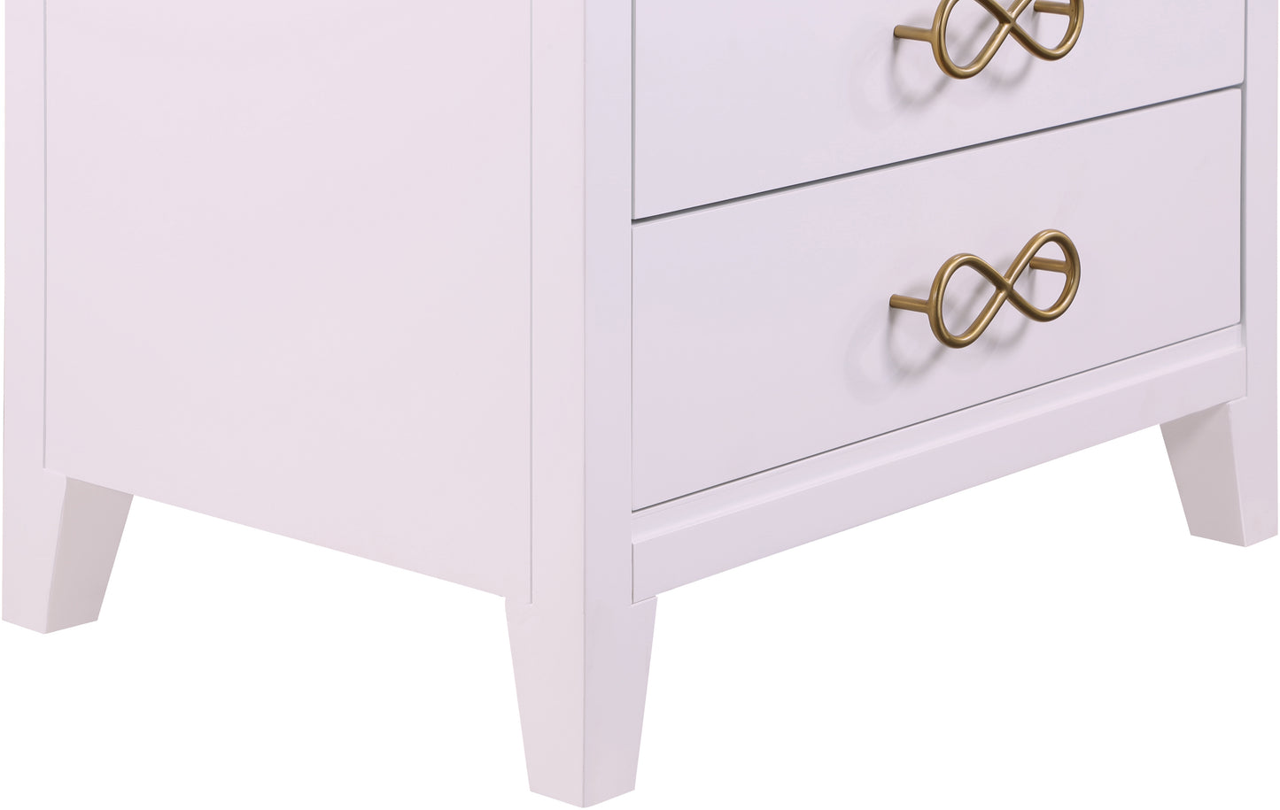 rhodes pink / gold night stand ns