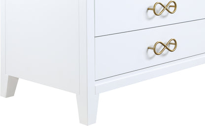 Rhodes White / Gold Dresser D