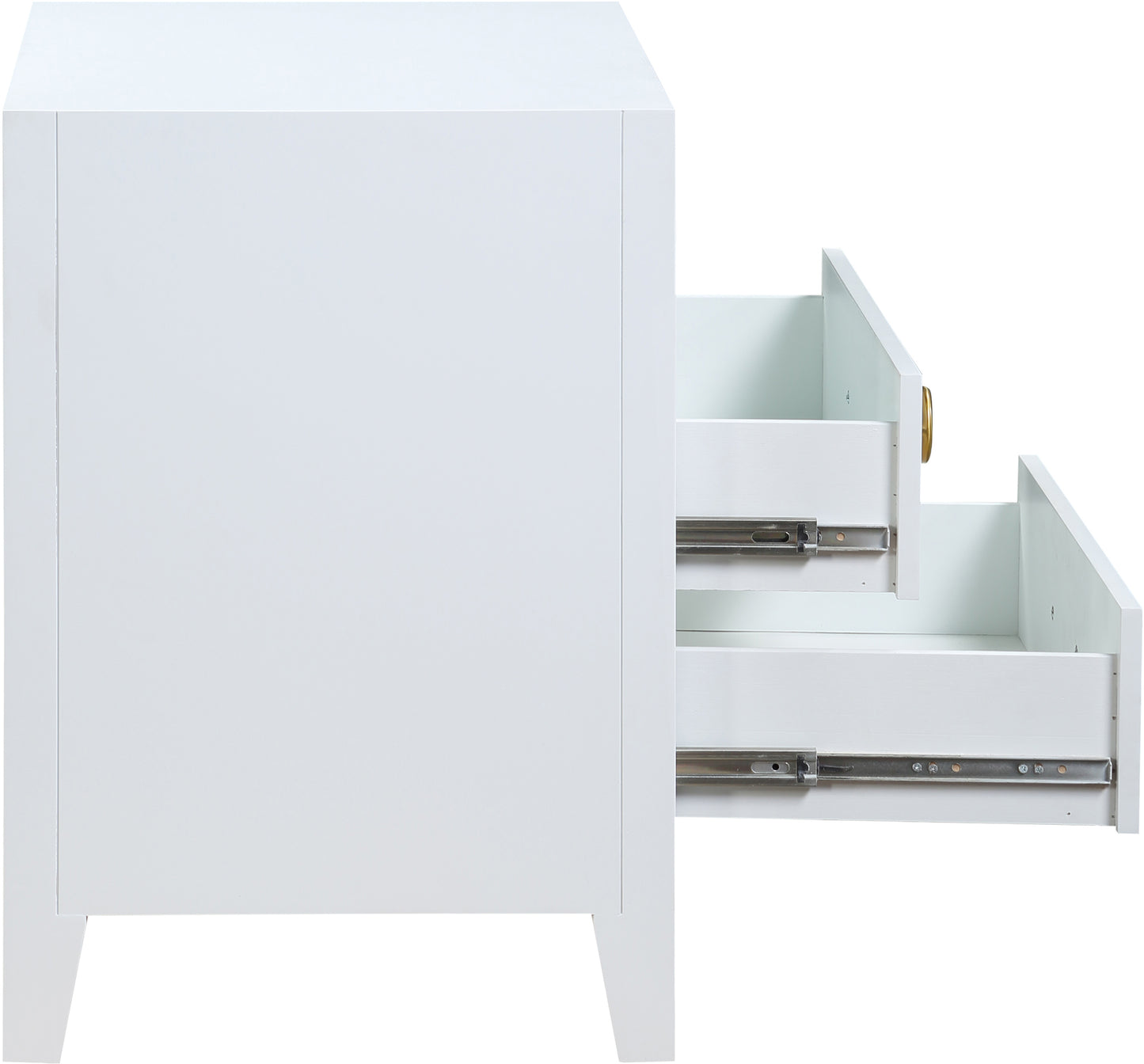 rhodes white / gold night stand ns