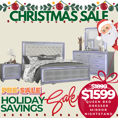 PRE-SALE Arctic Shine LED Bedroom Set Holiday Edition