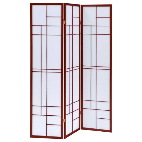 Torin 3-Panel Room Divider Folding Shoji Screen CherryCherry