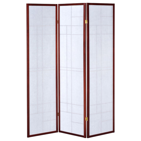 Torin 3-Panel Room Divider Folding Shoji Screen CherryCherry