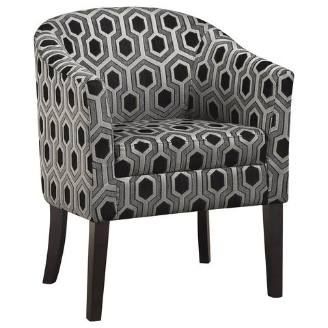 Nayeli Upholstered Accent Club Chair Grey and BlackGrey