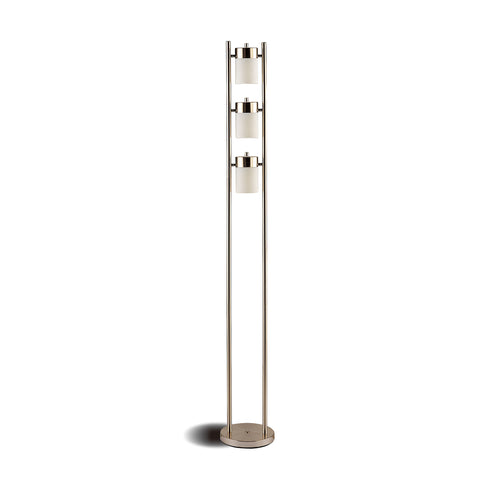 Murphy 65-inch 3 Swivel Lights Metal Floor Lamp SilverSilver