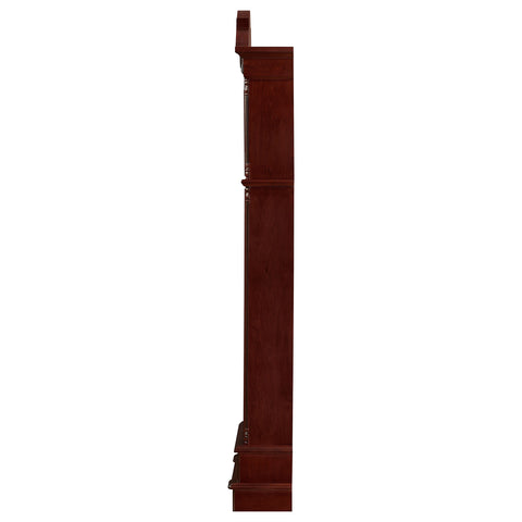 Alameda Grandfather Clock with Adjustable Chime Brown RedBrown Red