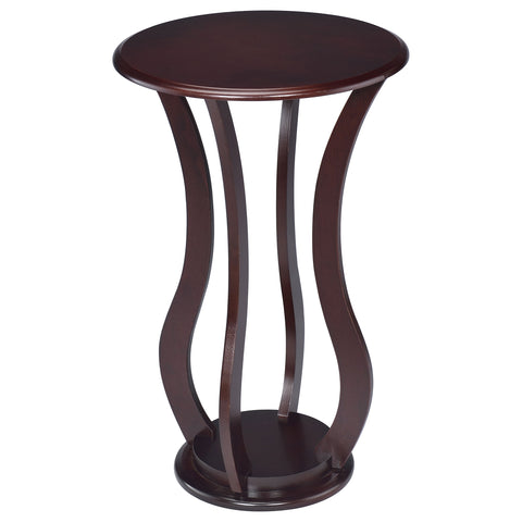 Colella Round Wood Top Accent Side Table CherryCherry