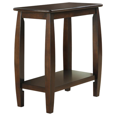 Tesoro 1-shelf Rectangular Wood Side Table CappuccinoCappuccino