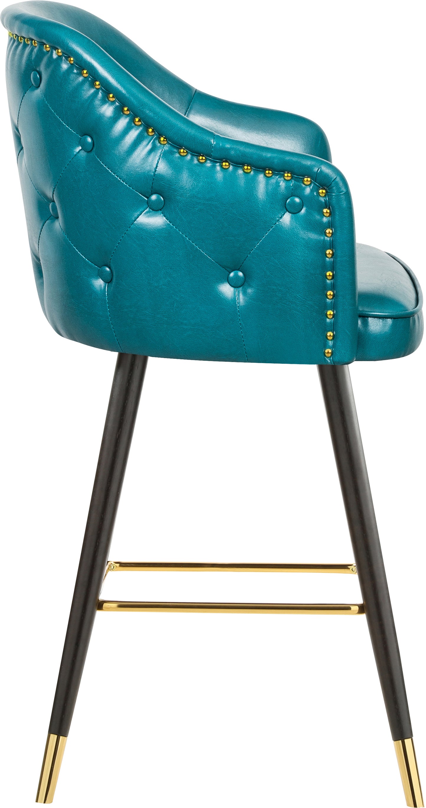 romaine blue faux leather counter/bar stool c