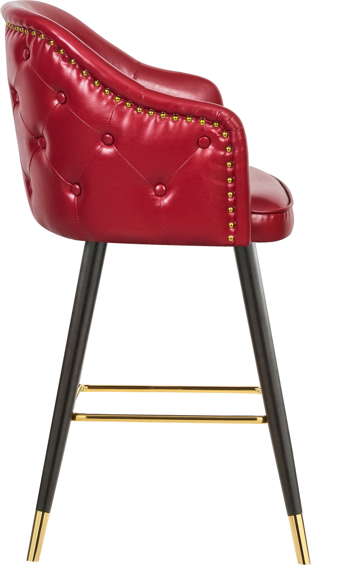 romaine red faux leather counter/bar stool c