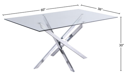 Rylan Chrome Dining Table