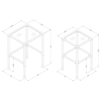 2 Pc Nesting Table